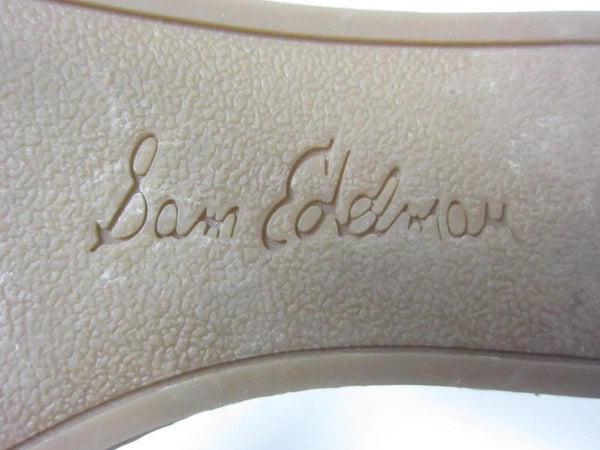 Sam Edelman Raynere Womens Size 6.5M Cork Wedge Sandal Platform Black Slide Shoe