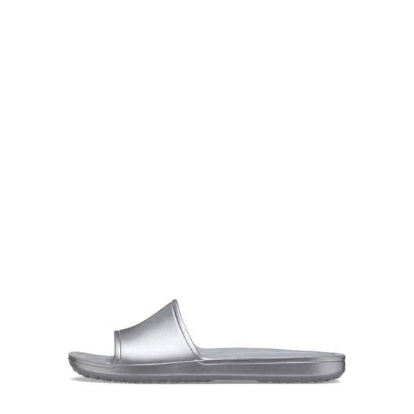 Crocs Sandals Women's Size US 9 Silver Kadee Metallic Slide --25-336--