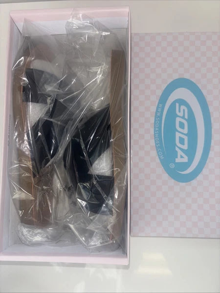 Black Slide Sandals Sz 7.5 Spring summer boho folk indie quiet luxury Classi NWT
