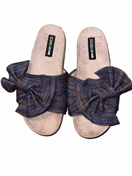 Platform Sandal Shoes Slides Fabric Bow Lord & Taylor Jayla Stripes Design Lab