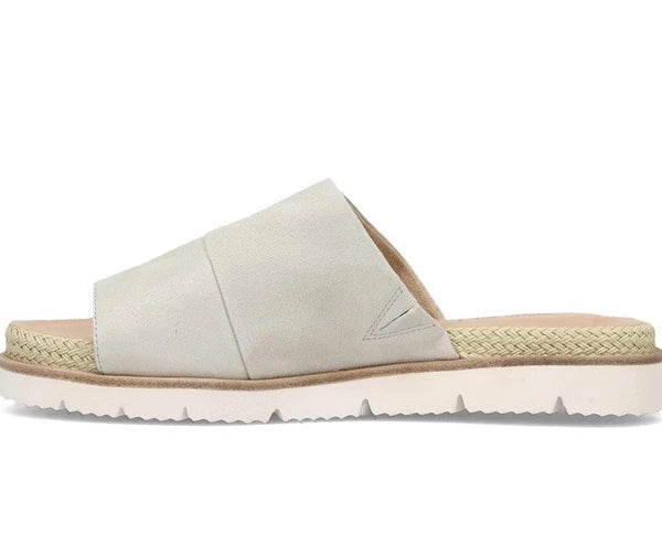 New Vaneli Cleve Suede & Leather Espadrilles Trimmed Slide Sandal Womens Size 10