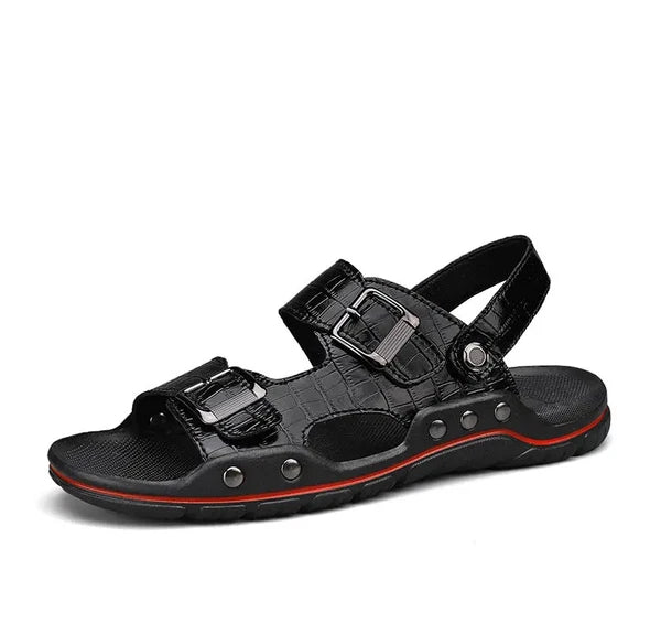 38-48 Plus Size Mens Open Toe Hollow Out Slipper Sandals Flats Summer Beach Size