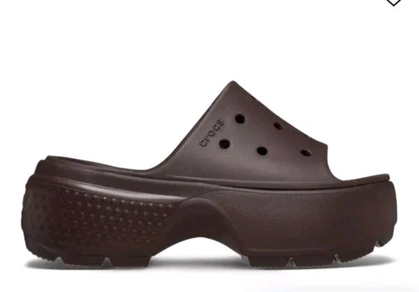 Crocs Women's Stomp Slide Mocha Brown Sz. 11 Women