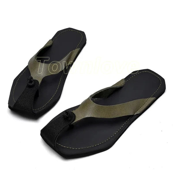 38-47 Plus Size Mens Flip Flops Beach Holiday Sandals Slippers Falt Shoes Summer