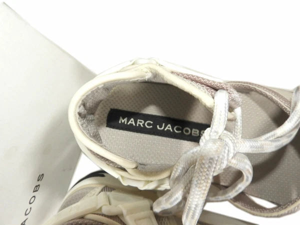 Marc Jacobs Sandals Sport Style Wedge Lace Up Flat Shoes Slides Sz  37