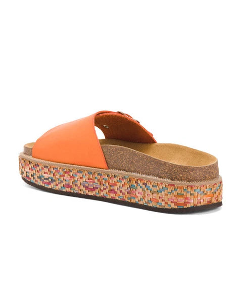 FREE PEOPLE Caravelle Cork Footbed Platform Boho Tiger Lily Sandal *7/37 Spain