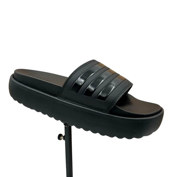 adidas Adilette Platform Slide Sandals Women’s Size 9-10 Black - Comfort & Style