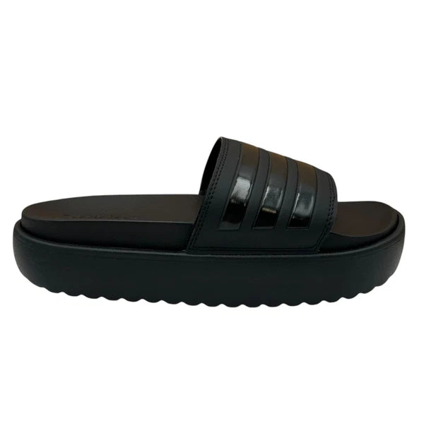 adidas Adilette Platform Slide Sandals Women’s Size 9-10 Black - Comfort & Style