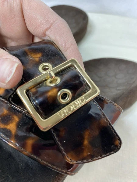 VIONIC Skylar Podiatrist Designed Women's sz 6 Tortoise Shell Sandals Excellent