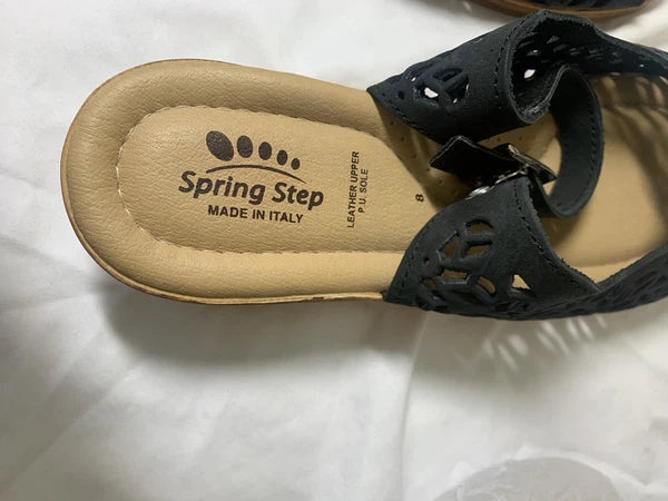 Women's Spring Step Fashion Wedge Slide Sandals Size 8