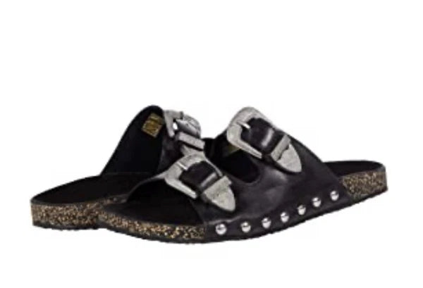 Roper Women's Desiree western black Slide Sandal 7 NWT