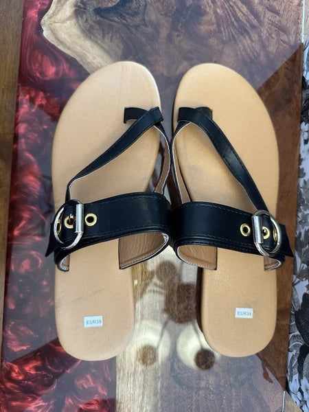 Shein Women’s Black Thong Sandal Size 39 Brand New Never Worn