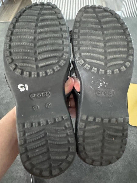 Crocs Meleen Twist Diamante Sandals Womens Size 10 Black