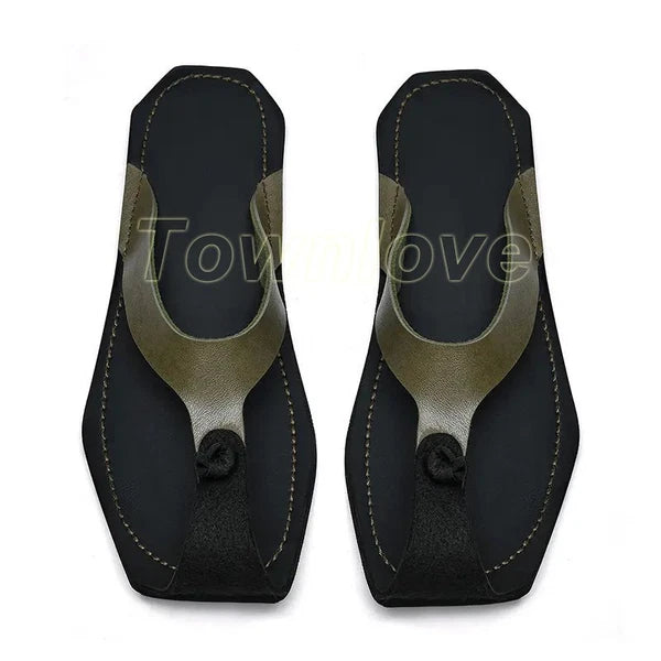 38-47 Plus Size Mens Flip Flops Beach Holiday Sandals Slippers Falt Shoes Summer