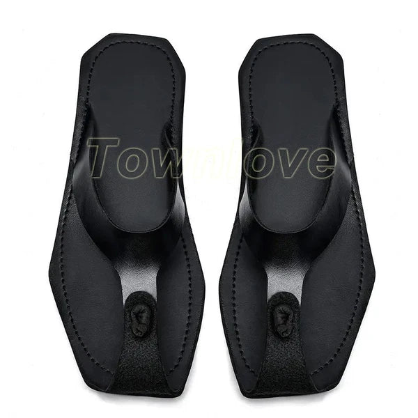 38-47 Plus Size Mens Flip Flops Beach Holiday Sandals Slippers Falt Shoes Summer