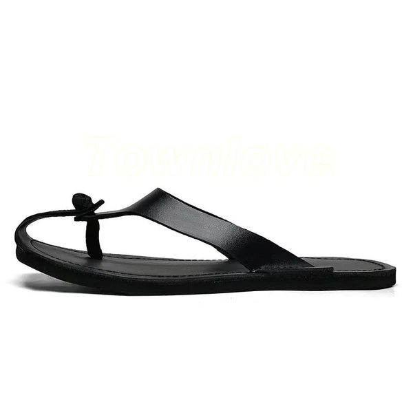 38-47 Plus Size Mens Flip Flops Beach Holiday Sandals Slippers Falt Shoes Summer