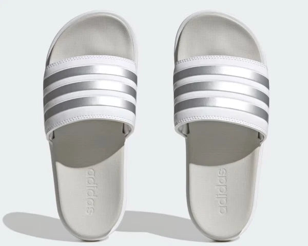 Adidas Adilette Platform Sandal IE9703 White Women's Size 8 M New