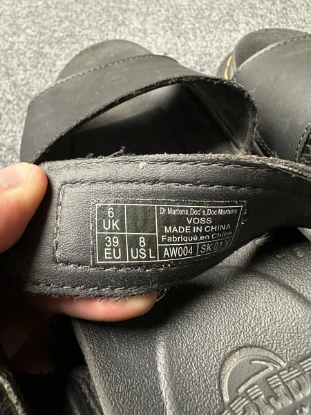 Womens Dr Martens LEATHER STRAP SANDALS, Streetwear Style Size US 8