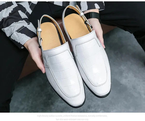 38-47 Plus Sz Men's Slingback Buckle Casual Business Sandals Formal Shoes Summer
