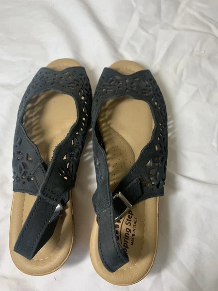 Women's Spring Step Fashion Wedge Slide Sandals Size 8
