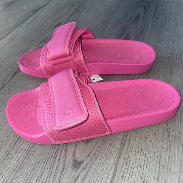 ADIDAS X PHARELL CHANCLETAS HU SLIDE US PINK STYLE FV7289 Women Size 10