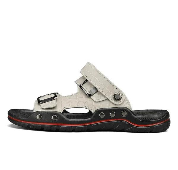 38-48 Plus Size Mens Open Toe Hollow Out Slipper Sandals Flats Summer Beach Size