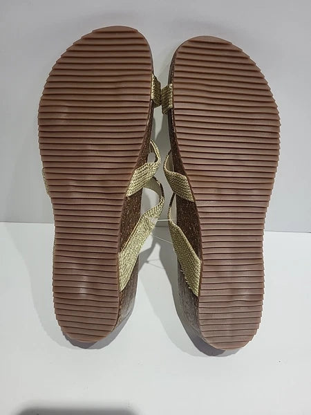 Andrea Michele Women’s Sandals Gold Made In Italy Style Size 41
