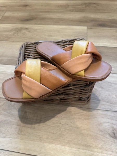 Madewell Women’s Size 9.5 Padded Braided Leather Slide Sandals Brunch Beach
